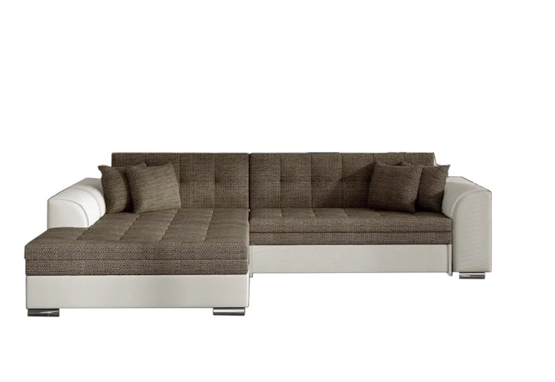 Rohová rozkladacia sedačka SORENTO, 294x80x196 cm, berlin04/soft033 (beige), ľavá - - 0