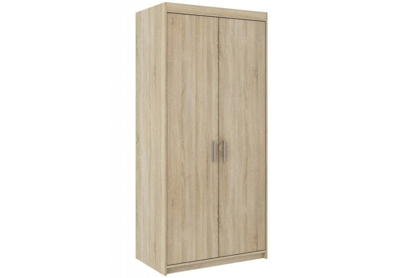 Šatníková skriňa ELENA 2D, 190x90x53, dub sonoma - - 0