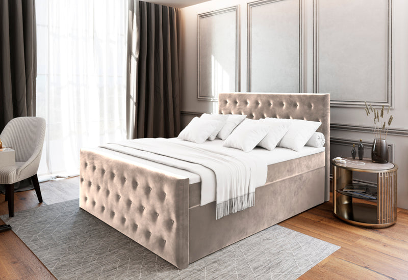 Čalúnená posteľ boxspring FONDI - ARANZ - 1