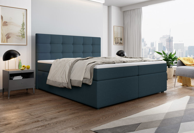 Čalúnená posteľ boxspring PALMA + vrchný matrac - ARANZ - 4