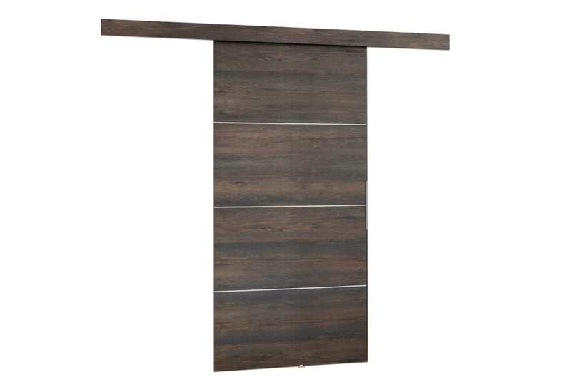 Posuvné dvere MALIBU PLUS + Tichý dojazd, 86x205x1,6, tmavý jaseň - - 0