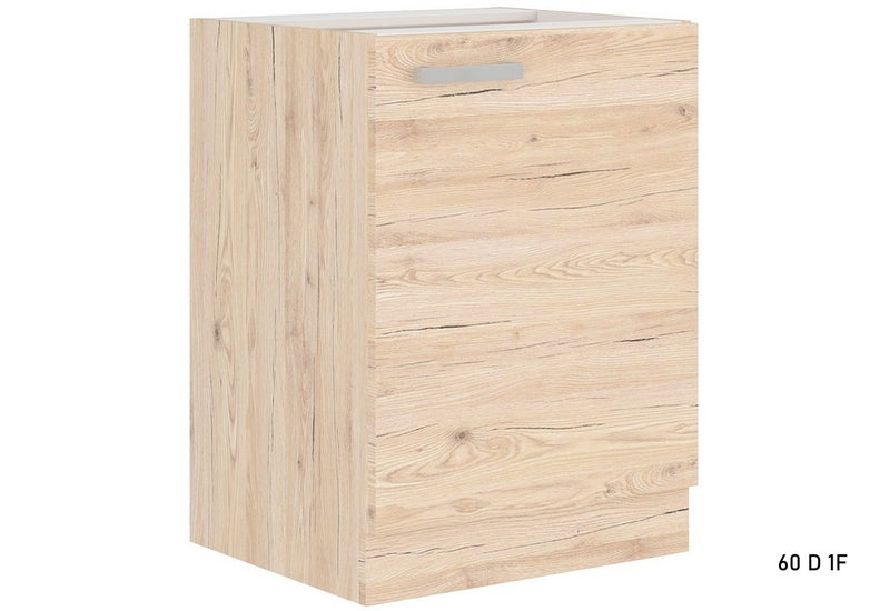 Kuchynská skrinka dolná BORDEAUX 60 D 1F BB, 60x82x52, dub Bordeaux - - 0