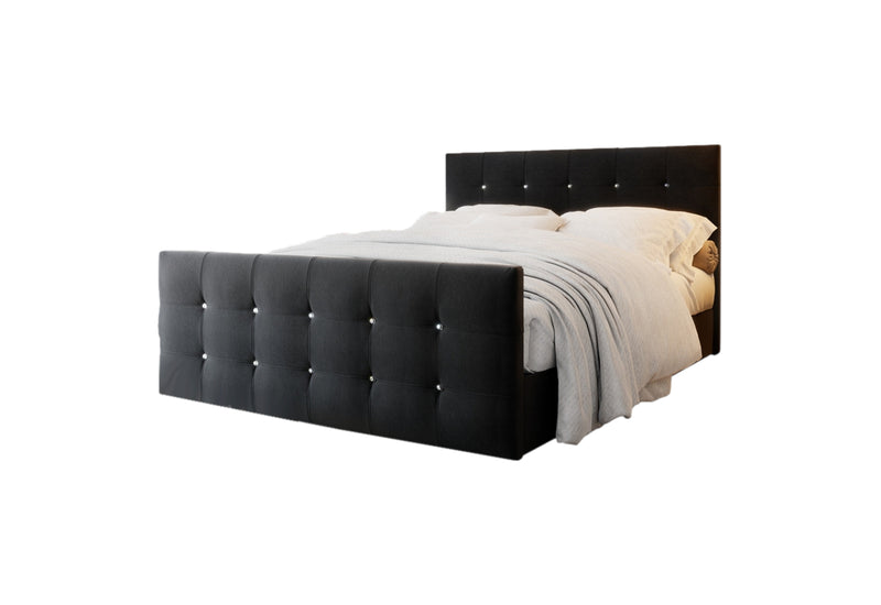Čalúnená posteľ boxspring KLEO, 140x200, cosmic 100 - - 0