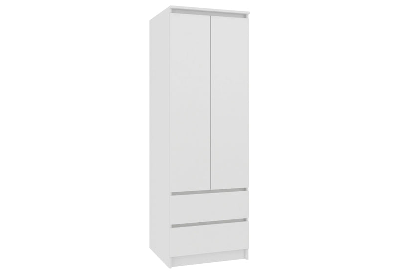 Skriňa STAR S60 2D2SZ, 60x180x51, biela - - 0
