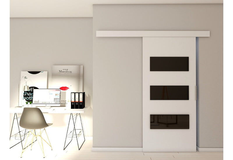 Posuvné dvere STANDARD IV, 96x205, biela - - 0