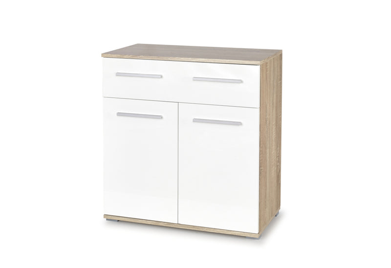 Komoda LIMA KM1, 77x82x40, dub sonoma/biela - - 0
