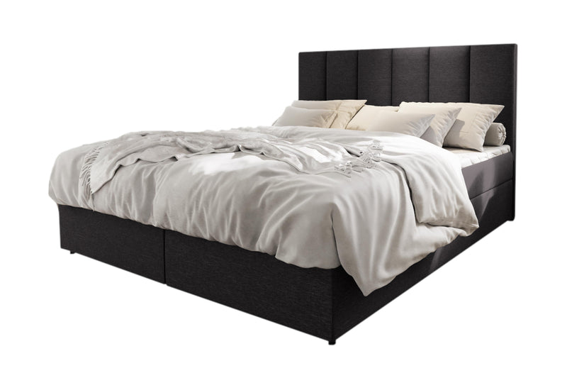 Čalúnená posteľ boxspring MERIL, 140x200, sawana 05 - - 0