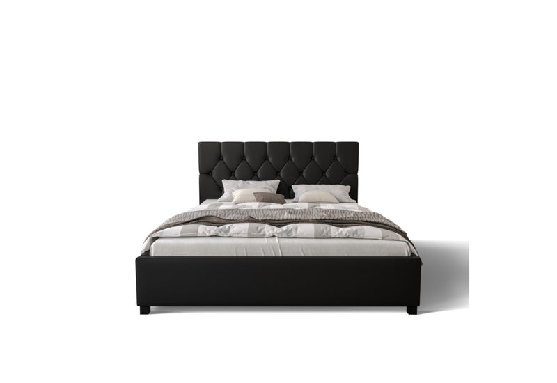Čalúnená posteľ SWIFT + matrace, 160x200, sioux black - - 0