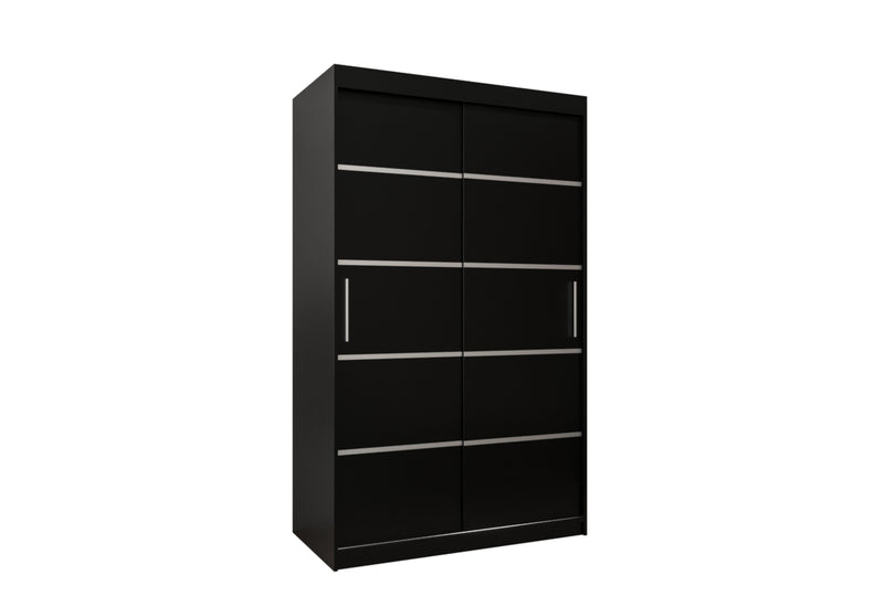 Posuvná skriňa VERONA 1 120, 120x200x62, čierna - - 0