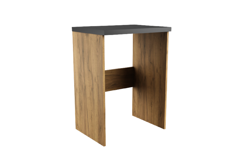 Kúpeľňová skrinka na práčku LUCY, 66x90x50, dub craft/čierna - - 0