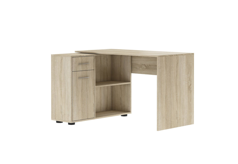 Písací stôl SAULO, 120x75,3x91, dub sonoma - - 0