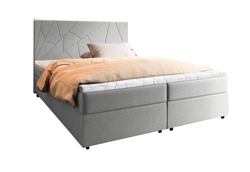 Čalúnená posteľ boxspring MADO, 140x200, inari 91 - - 0