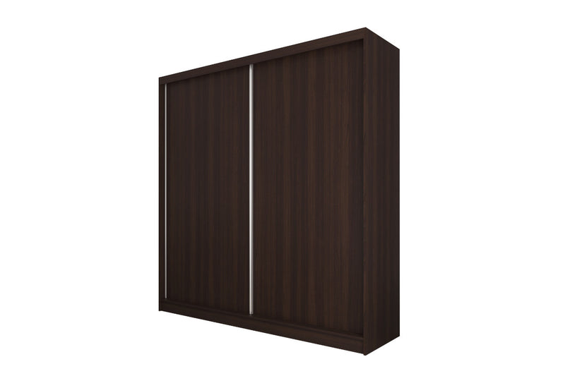 Posuvná šatníková skriňa GLADKA, 200x216x61, wenge - - 0