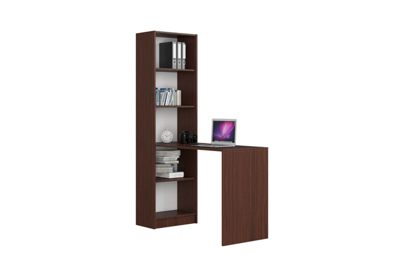 Písací stôl SMART, 125x180x50, wenge - - 0