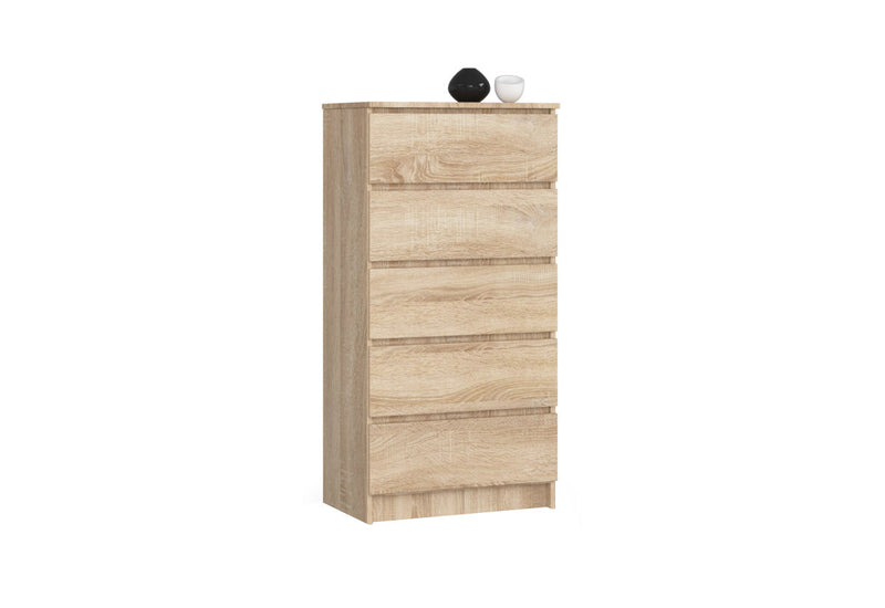 Komoda K60 5SZ 2, 60x121x40, dub sonoma - - 0