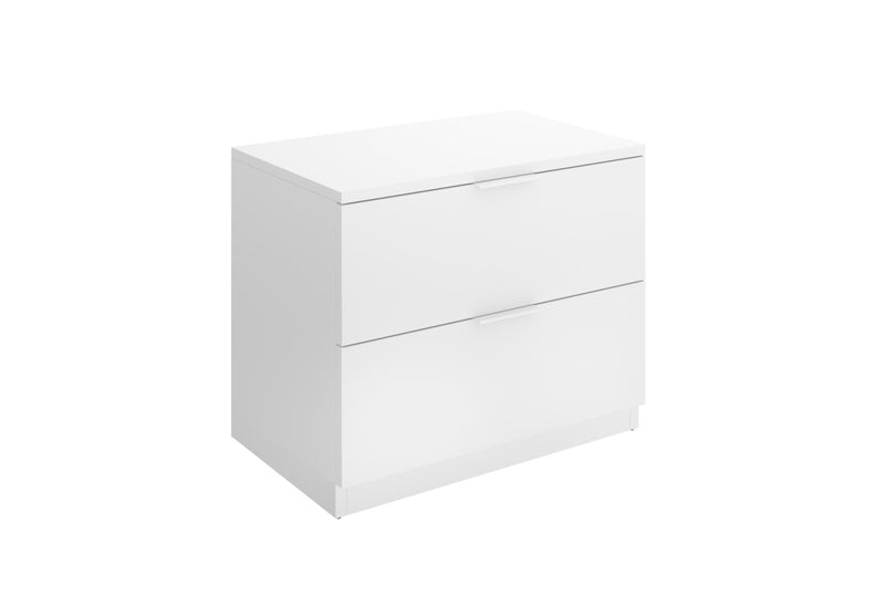 Nočný stolík LAGO 2, 50,3x46x34,2, biela - - 0