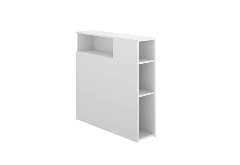 Regál za posteľ TEN, 90x96x23,4, biela - - 0