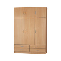 Šatníková skriňa STELLA, 135x194, buk -  - 0