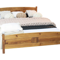 Vyvýšená posteľ Joana + pěnový matrac COMFORT 14 cm + rošt ZADARMO, 180 x 200 cm, dub-lak -  - 0
