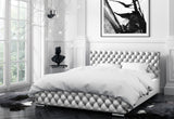 Čalúnená posteľ FARO + matrac COMFORT, 180x200, gloss velvet 1208 -  - 0