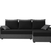 Rohová rozkladacia sedačka PAUL L, 248x80x139 sawana 14/sawana 05 -  - 0