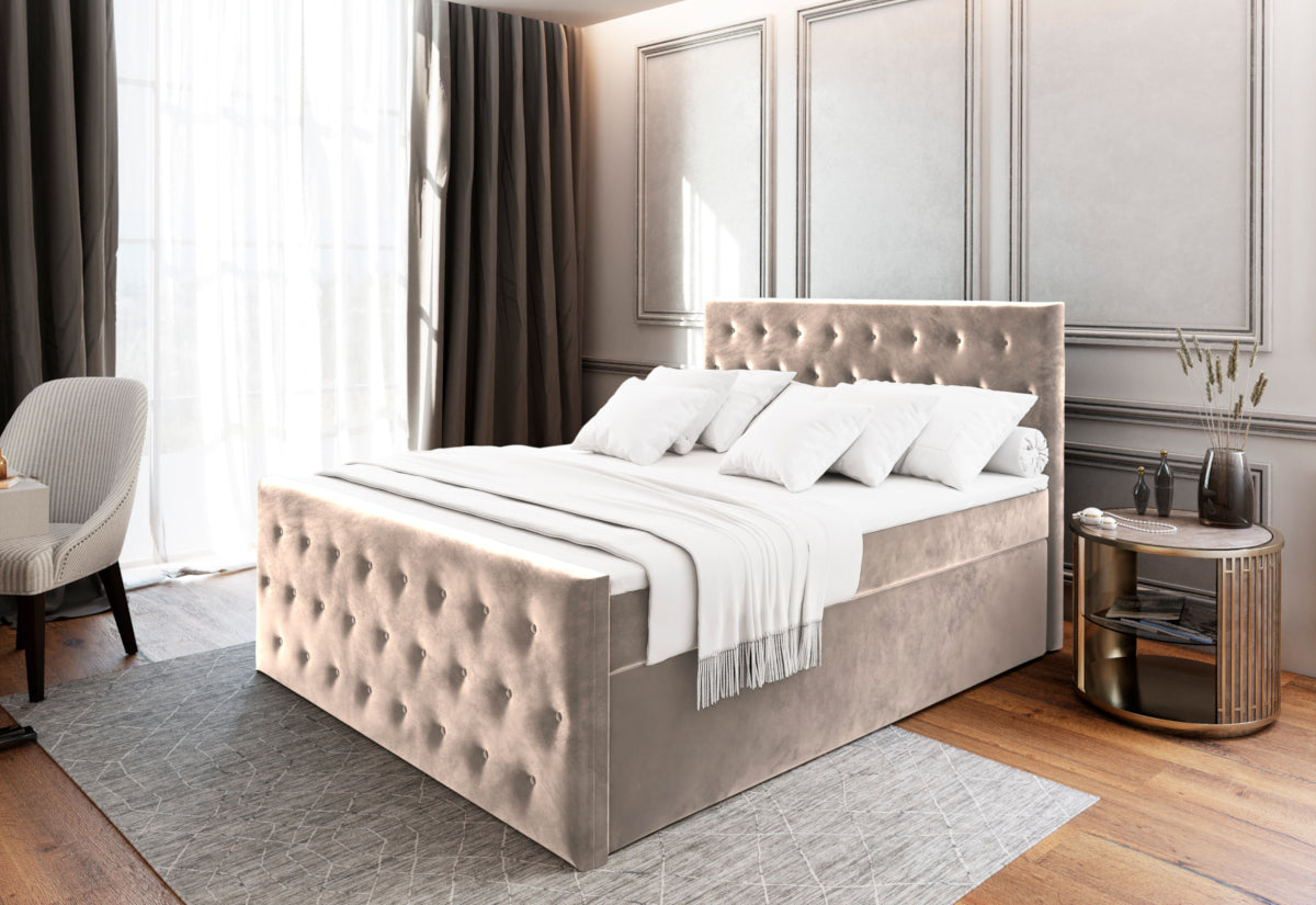 Čalúnená posteľ boxspring FONDI - ARANZ - 1