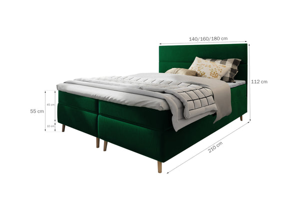 Čalúnená posteľ boxspring SANTA - ROZMEROVKA - 1