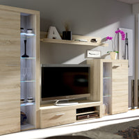 Obývacia stena RUMBA, 270x190x40, sonoma -  - 0