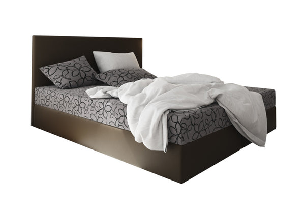 Čalúnená posteľ boxspring LILA 2, 90x200, flowes 83/sioux hnedá, ľavá -  - 0