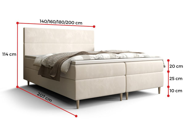 Čalúnená posteľ boxspring FLO - ROZMEROVKA - 1