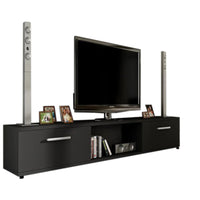 TV stolík MALTON RTV, 176x28x40, čierna mat -  - 0