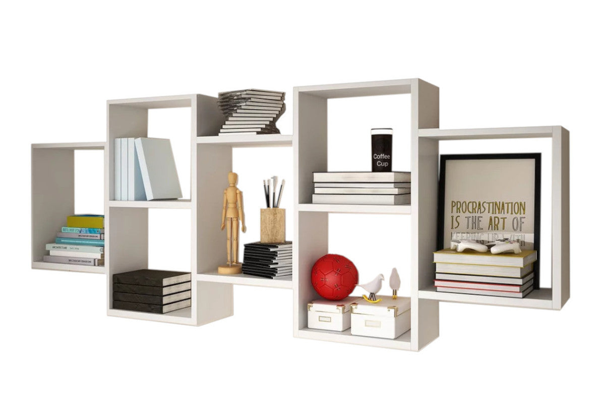 Polica TRIO 001, 160,5x65x18, biela -  - 0