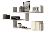 Polica TRIO 003, 119x55x18, biela -  - 0