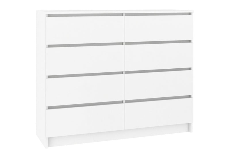 Komoda K120 8SZ, biela, 120x99x40 -  - 0