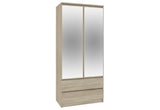 Skriňa so zrkadlami S90, 90x180x51, sonoma -  - 0
