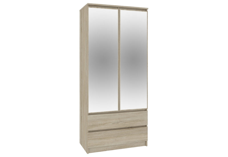 Skriňa so zrkadlami S90, 90x180x51, sonoma -  - 0