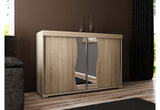 Komoda TABLET 2, 120x94x45, sonoma/zrkadlo -  - 0