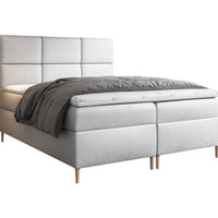 Čalúnená posteľ boxspring FAVA + topper, 120x200, jasmine 81 -  - 0