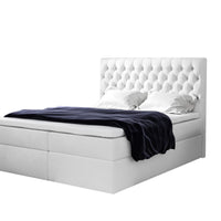 Čalúnená posteľ boxspring MONET + topper, 120x200, jasmine 20 -  - 0