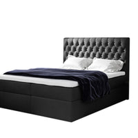 Čalúnená posteľ boxspring MONET + topper, 160x200, jasmine 100 -  - 0