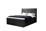 Čalúnená posteľ boxspring MONET + topper, 160x200, jasmine 100 -  - 0