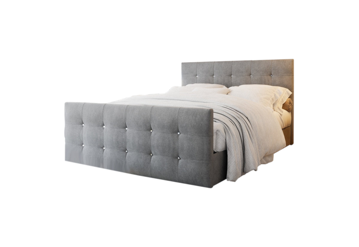 Čalúnená posteľ boxspring KLEO, 140x200, cosmic 160 -  - 0