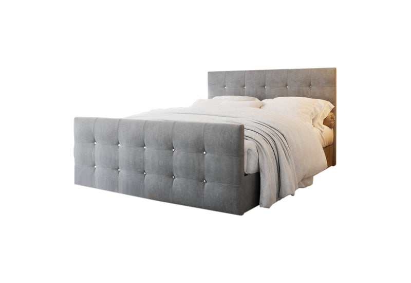 Čalúnená posteľ boxspring KLEO, 140x200, cosmic 160 -  - 0
