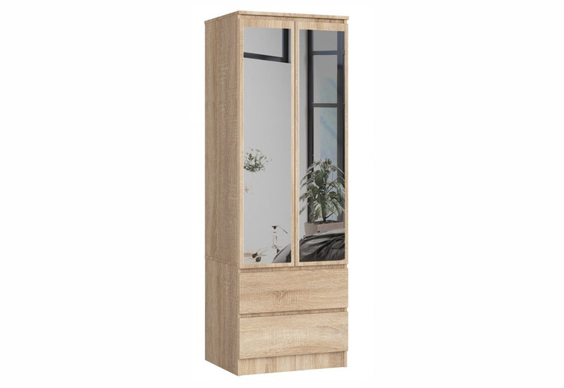Skriňa so zrkadlami STAR S60 2D2SZ, 60x180x51, sonoma -  - 0