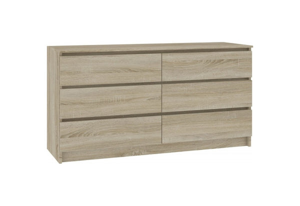 Komoda K120 6SZ, 120x77x40, sonoma -  - 0