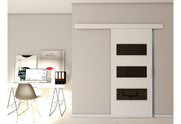 Posuvné dvere STANDARD IV, 96x205, biela -  - 0