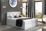 Čalúnená posteľ boxspring CRYSTAL + topper, 180x200, fancy 83 -  - 0