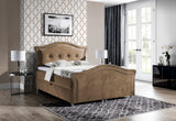 Čalúnená posteľ boxspring BEDRAN LUX + topper, 160x200, jaguar 2177 -  - 0