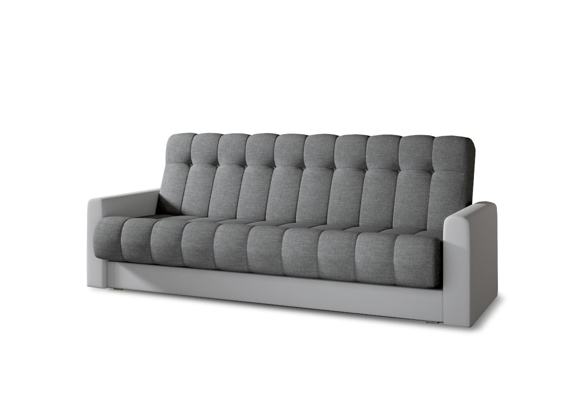 Rozkladacia čalúnená pohovka GARETT, 210x90x85, sawana 05/soft 17 -  - 0