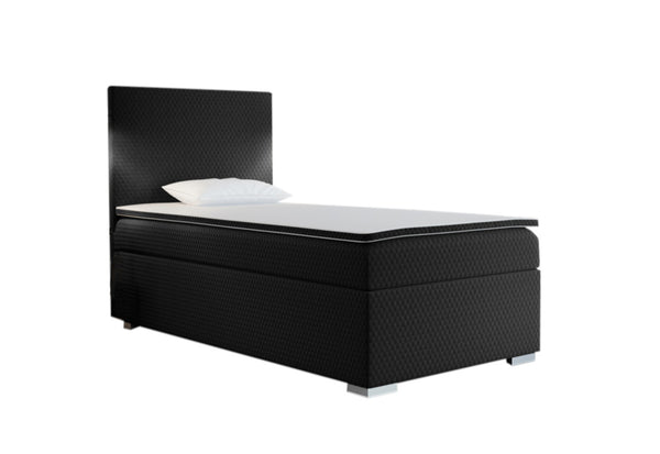 Čalúnená posteľ boxspring ICON + topper, 70x200, sawana pik honey 14, ľavá -  - 0